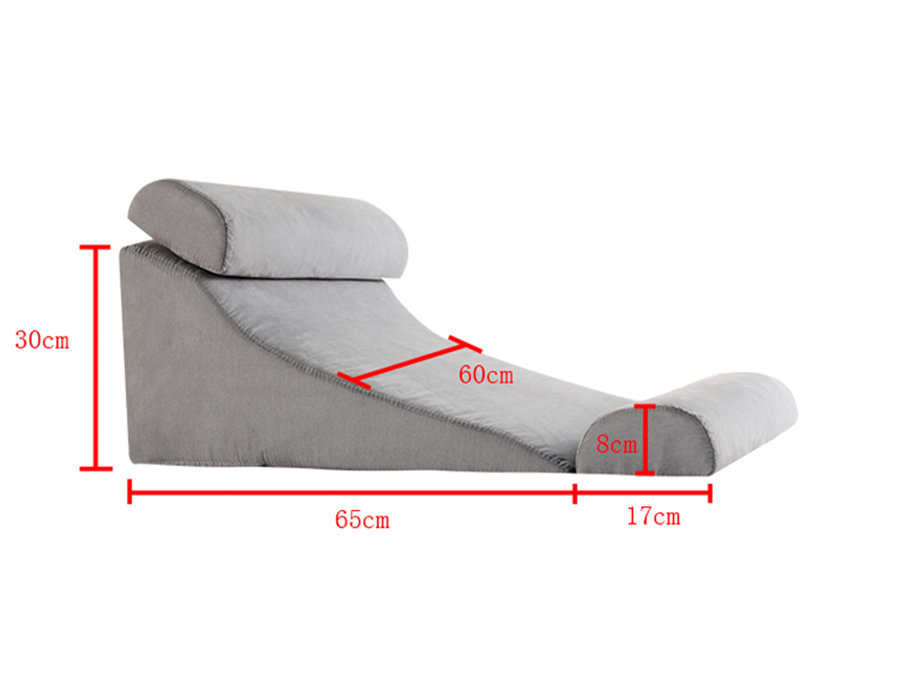 Bed Wedge Pillow glide slide blocking foam backrest deck sling lounge chair dormette